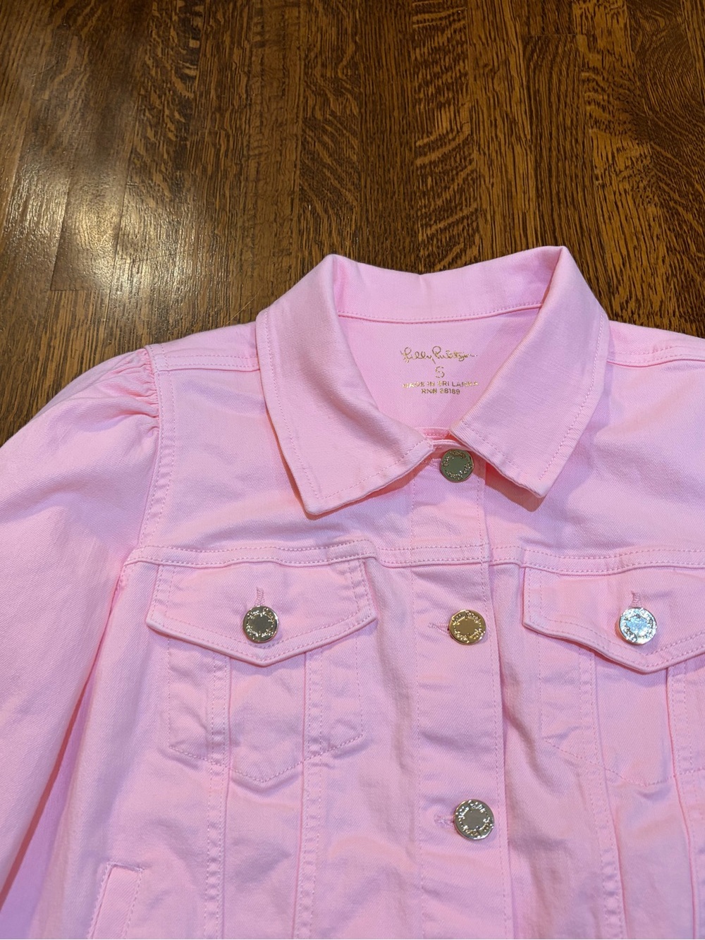 Lilly Pulitzer Laylani Denim Jacket Pink - Picture 4 of 8